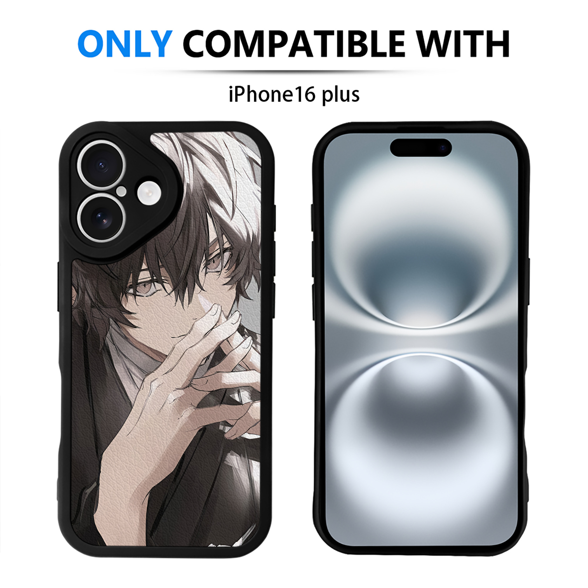 （画像用） 文豪ストレイドッグス Bungo Stray Dogs 【iPhone 16シリーズ対応】シリコンスマホケース（レザー調） 材質：シリコン